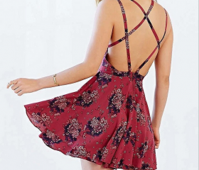 Tavmart New Fashion Chiffon Harness Dress Female Summer Retro Mori Girl Lace Beach Women Party Casual Dresses