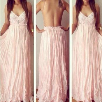 Pink Lace Dress Sexy Dress..