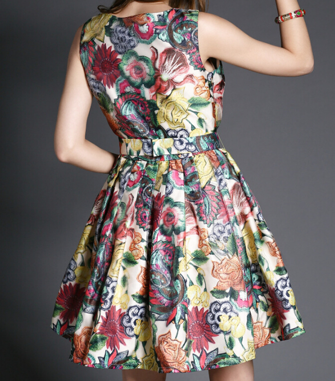 butterfly print gown